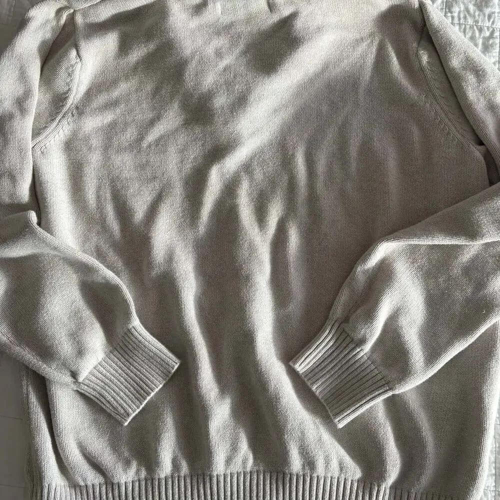 Eddie Bauer Men's 1/4 Zip Cotton Knit Pullover Sweater